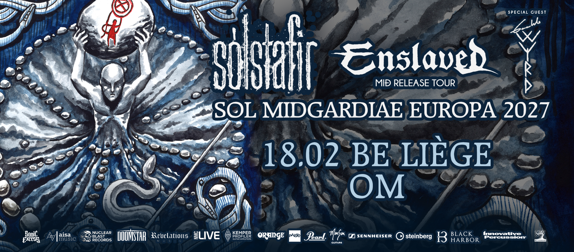 Enslaved vs Solstafir. Sol Midgardiae Europe 